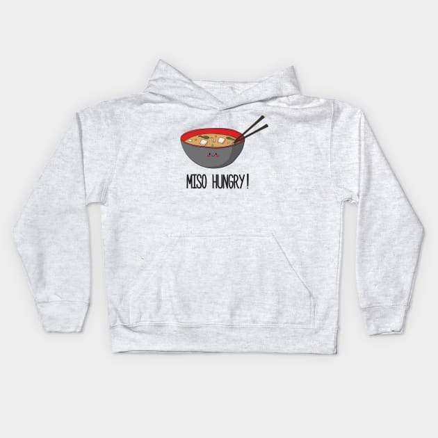 Miso Hungry! Kids Hoodie by Dreamy Panda Designs